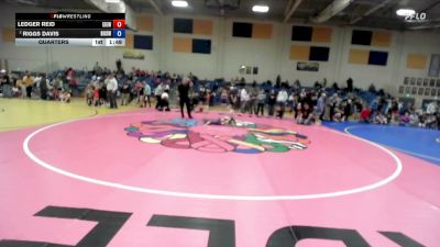 49 lbs Quarters - Ledger Reid, East Idaho Elite Wrestling Club vs Riggs Davis, Brothers Of Steel Wrestling Club