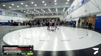 113 lbs Champ. Round 1 - James Burtonduron, Santa Monica High School Wrest vs Patrick Barnett, Savage House Wrestling Club