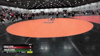 100 lbs Cons. Round 4 - Ashlee Dakin, Lafayette (Wildwood) vs Finley Rose, Shawnee-Mill Valley HS