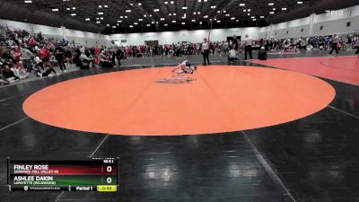 100 lbs Cons. Round 4 - Ashlee Dakin, Lafayette (Wildwood) vs Finley Rose, Shawnee-Mill Valley HS