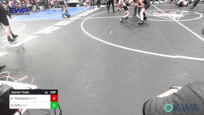 100-105 lbs Quarterfinal - Kash Thompson, Beggs Youth Wrestling Program vs Derek Orth, Sperry Wrestling Club