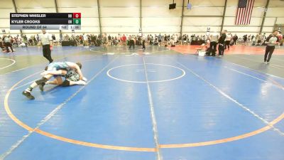 170 lbs Round Of 64 - Stephen Whisler, NH vs Kyler Crooks, OH