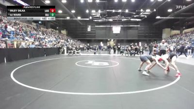 138 lbs Quarterfinal - Riley Dilka, Lansing HS vs AJ Ward, Basehor-Linwood HS