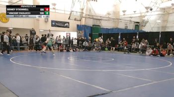 133 lbs Champ. Round 2 - Sidney O`Donnell, King`s (pa) vs Vincent Paolucci, York (pa)