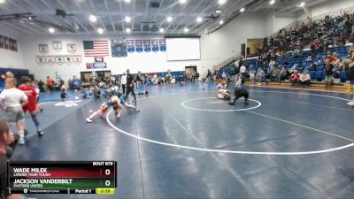 108 lbs Semifinal - Wade Milek, Lander Tiger Tough vs Jackson Vanderbilt, Eastside United