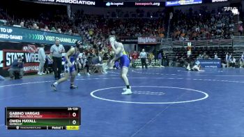 2A-120 lbs Cons. Round 3 - Owen Mayall, Humboldt vs Gabino Vargas, Boyden-Hull/Rock Valley