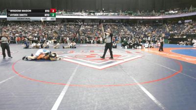 4A 215 lbs Semifinal - Wisdom Mason, North Pitt High School vs Ayden Smith, Mount Pleasant High School