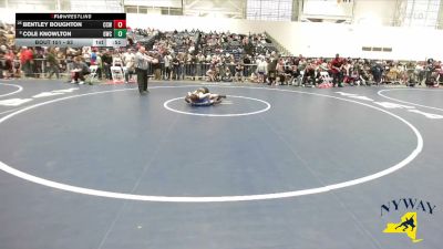 83 lbs Champ. Round 1 - Bentley Boughton, Crown City Wrestling vs Cole Knowlton, Gouverneur Wrestling Club