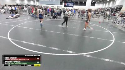 138 lbs Champ. Round 2 - Taylor Francis, Beat The Streets Chicago-Midway vs Kirk Wilson, Midwest Destroyers Wrestling Club
