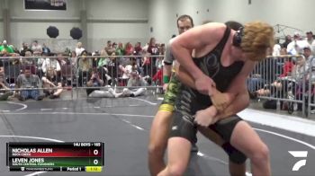 165 lbs Champ. Round 1 - Leven Jones, South Central Punishers vs Nicholas Allen, Rock Creek