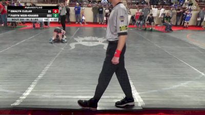 84_G lbs Round Of 32 - Emalyn Clelan, Big Spring vs Faryn Weir-Khamis, Brockway