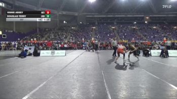 157 lbs Semis & 3rd Wb (16 Team) - Douglas Terry, Life University vs Vinnie Abbey, Indiana Tech