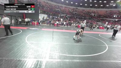 85 lbs Cons. Semi - Cam Pietrzyk, Wilmot Jr. Panthers Wrestling Club vs Kolt Meyer, Weyauwega-Fremont