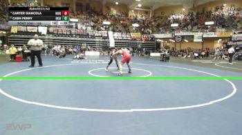 165 lbs Champ. Round 1 - Cash Perry, Oskaloosa HS vs Carter Giancola, Hoxie HS