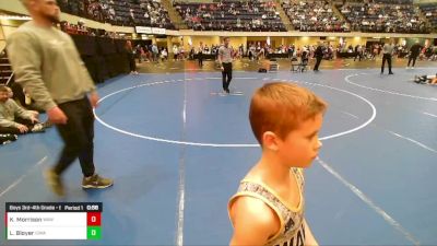 Boys 3rd-4th Grade - 67 Cons. Round 2 - Knox Morrison, Waverly Area Wrestling Club vs Lawson Bloyer, Iowa