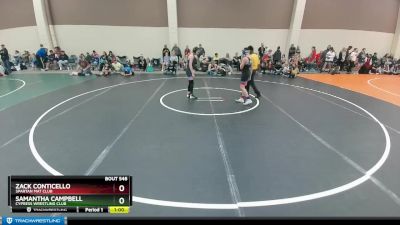 95-103 lbs Round 1 - Zack Conticello, Spartan Mat Club vs Samantha Campbell, Cypress Wrestling Club