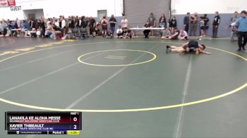 138 lbs Cons. Round 4 - Lanakila Ke Aloha Messer, Dillingham Wolverine Wrestling Club vs Xavier Thibeault, Juneau Youth Wrestling Club Inc.