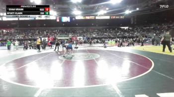 157 lbs Cons. Round 4 - Evan Urann, Mead vs Wyatt Clark, Emmett