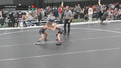 75 lbs Champ. Rd Of 64 - Taten Roper, Team Action vs Paxton Wilde, Jackrabbit Wrestling Academy