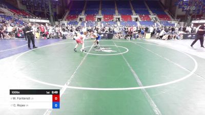 100 lbs Cons 16 #2 - William Fontenot, LA vs Cristian Rojas, VA