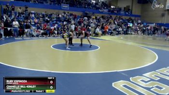 155lbs Cons. Round 1 - Chanelle Bill-Kinley, Ferndale (Girls) vs Ruby Espinoza, Camas (Girls)