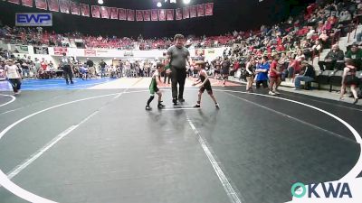 40 lbs Round Of 16 - John Budzinski, Grove Takedown Club vs Hastin Chitty, Gore Pirates Youth Wrestling