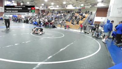 120 lbs Champ. Round 1 - Kevin Evangelista, Paramount vs Jacob Valdez, Grand Terrace