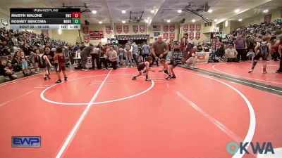 49 lbs Consi Of 4 - Maisyn Malone, Bartlesville Wrestling Club vs Rodney Bencoma, Warhorse Wrestling Club