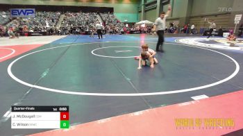 46 lbs Quarterfinal - Jackson McDougall, Central Coast Most Wanted vs Cash Wilson, Salem Elite Mat Club