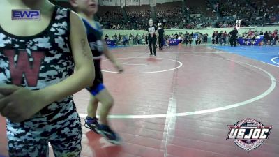 46 lbs Round Of 32 - Conner Hayes, Weatherford Youth Wrestling vs Cash Scott, Cowboy Wrestling Club