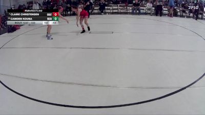 103 lbs Cons. Round 4 - Claire Christensen, Unattached vs Camden Kouba, Concordia Wrestling Club