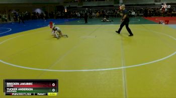 70 lbs Champ. Round 1 - Tucker Anderson, Owatonna vs Brecken Jakubiec, Rocori