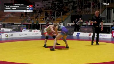 62kg Round 5 - Ella Doornaert, London-Western Wrestling Club vs Annika Fines, Dinos Wrestling Club