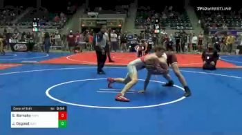 155 lbs Consolation - Sean Barnaby, Fort Gibson Youth Wrestling vs Jason Osgood, Blackwell Wrestling Club