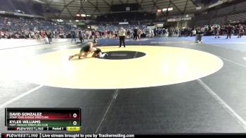 110 lbs 1st Place Match - Kyler Williams, Port Angeles Wrestling Club vs David Gonzalez, Scrap Yard Garage Wrestling