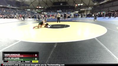 110 lbs 1st Place Match - Kyler Williams, Port Angeles Wrestling Club vs David Gonzalez, Scrap Yard Garage Wrestling