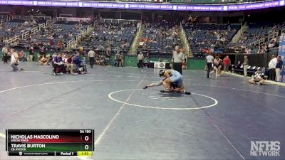 3A 190 lbs Champ. Round 1 - Nicholas Mascolino, Union Pines vs Travis Burton, CB Aycock