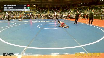 72 lbs Consolation - Zanyah Keys, Team Aggression vs Cabela Trail, Brawler Elite