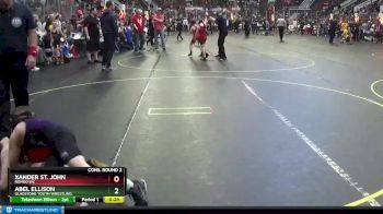 72 lbs Cons. Round 2 - Abel Ellison, Gladstone Youth Wrestling vs Xander St. John, Romeo WC