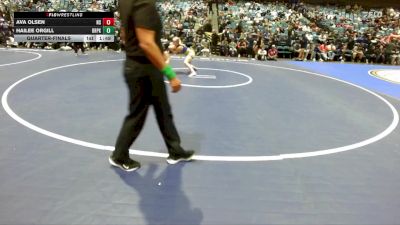 155 lbs Quarterfinal - Ava Olsen, North Salem vs Hailee Orgill, Deer Park