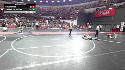 57 lbs Champ. Round 1 - Dekker Lee, West Salem/Bangor vs Wayne Thomas Jr., Wisconsin