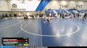 36-37 B Round 2 - Solomon Gutierrez, Charger Wrestling Club vs Teague Southwick, Westlake