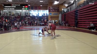 141 lbs Quarterfinal - Dylan Heater, Cornell College vs Dresden Grimm, Coe