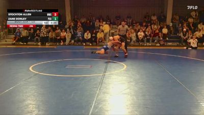 125 lbs Champ. Round 3 - Zane Donley, Pratt Community College vs Stockton Allen, Western Wyoming College