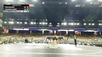 140 lbs 1st Place Match - Julianna Caisse, St. John Neumann vs Zoe Delgado, Florida Christian School
