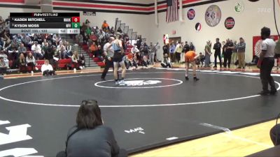 120 lbs 1st Place Match - Kaden Mitchell, Waukon vs Kyson Moss, North Fayette Valley