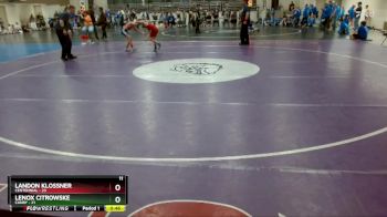 88 lbs Finals (8 Team) - Lenox Citrowske, Canby vs Landon Klossner, Centennial