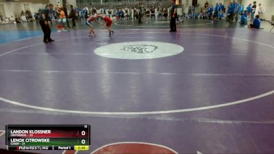 88 lbs Finals (8 Team) - Lenox Citrowske, Canby vs Landon Klossner, Centennial
