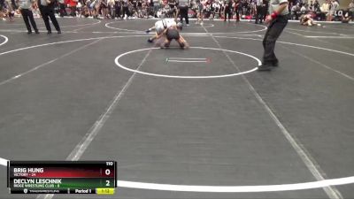 110 lbs Round 1 (6 Team) - Brig Hung, Victory vs Declyn Leschnik, Ridge Wrestling Club