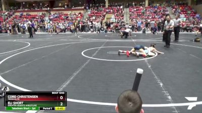 73 lbs Quarterfinal - Cord Christensen, Texas Elite vs Eli Short, Greater Heights Wrestling